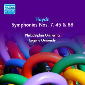 Haydn: Symphonies Nos. 7, 45, 88