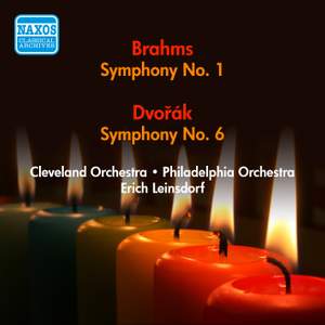 Dvorak: Symphony No. 6 & Brahms: Symphony No. 1