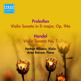 Prokofiev: Violin Sonata, Op. 94A & Handel: Violin Sonata in D Major, HWV 371