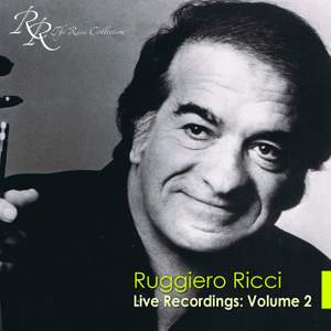 Ruggiero Ricci: Live Recordings Vol. 2