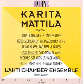 Karita Mattila sings Kaipainen, Meriläinen, Klami, Nielsen & Strauss