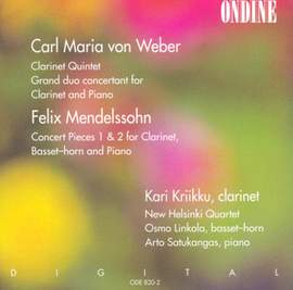Clarinet Chamber Music by Weber & Mendelssohn