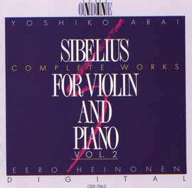 SIBELIUS, J.: Violin and Piano Music (Complete), Vol. 2