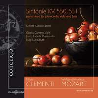 Mozart: Sinfonie KV. 550 & 551, transcribed for piano, cello, viola and flute