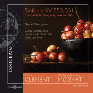 Mozart: Sinfonie KV. 550 & 551, transcribed for piano, cello, viola and flute