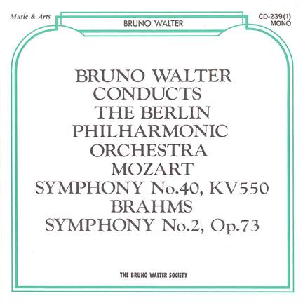 Bruno Walter conducts The Berlin Philharmonic Orchestra