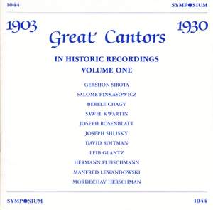 The Great Cantors, Vol. 1 (1903-1927)