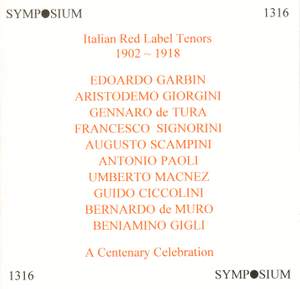 Italian Red Label Tenors (1902-1918)