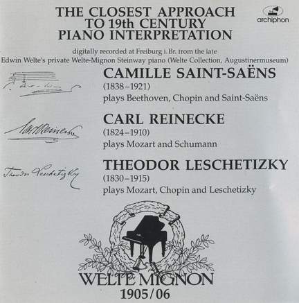 19th Century Pianists on Welte Mignon