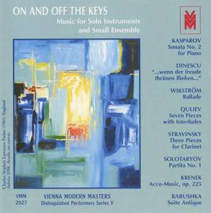Distinguished Performers, Series 5: On and Off the Keys (Music for Solo Instruments and Solo Ensemble