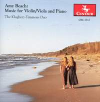 Amy Beach: Music for Violin/Viola and Piano - Centaur: CRC2312