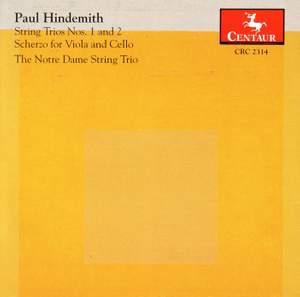 Hindemith: String Trios Nos. 1 & 2