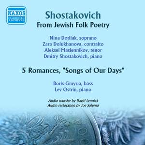 Shostakovich: From Jewish Folk Poetry & Songs of Our Days