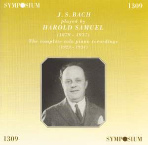 J.S. Bach played by Harold Samuel