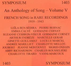 An Anthology of Song, Vol. 5 (1910-1943)