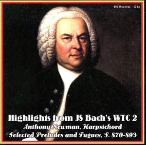 Bach, J S: The Well Tempered Clavier, book II: selection