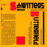 Butterfield: Music for Klein and Beuys - Pillar of Snails - Schwitters: Ursonate