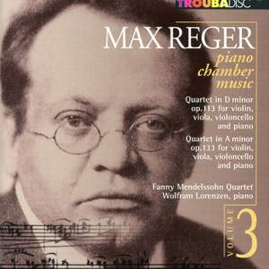 Reger: Piano Chamber Music, Vol. 3 Product Image