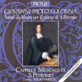Giovanni Paolo Colonna: Salmi da Vespro per il giorno di. S. Petronio