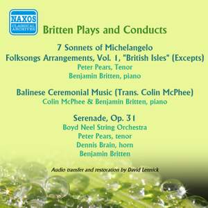 Benjamin Britten Plays & Conducts