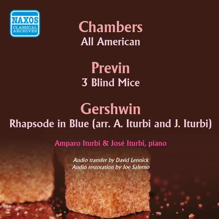 Chambers, Gershwin & Previn: Works for Two Pianos