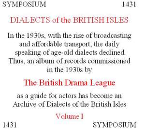 Dialects of the British Isles, Vol. 1
