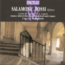 Salomone Rossi: Canti di Salomone a 3 parti