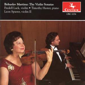 Martinů: The Violin Sonatas