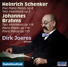 Heinrich Schenker & Brahms Piano Music