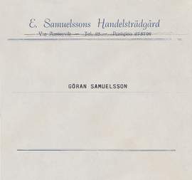 E. Samuelsssons Handelsträdgård