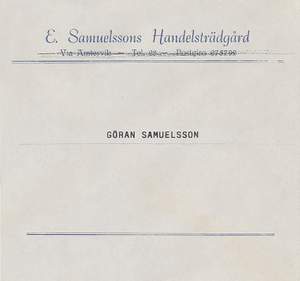 E. Samuelsssons Handelsträdgård