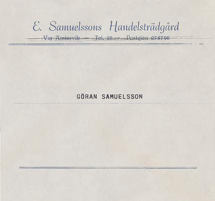 E. Samuelsssons Handelsträdgård