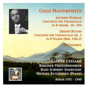 Cello Masterpieces: Gaspar Cassadó (Berlin 1935 - 1940)