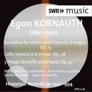 Kornauth: Violin Sonatina, Cello Sonata & 3 Pieces