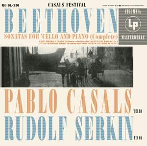 Pablo Casals plays Beethoven Cello Sonatas