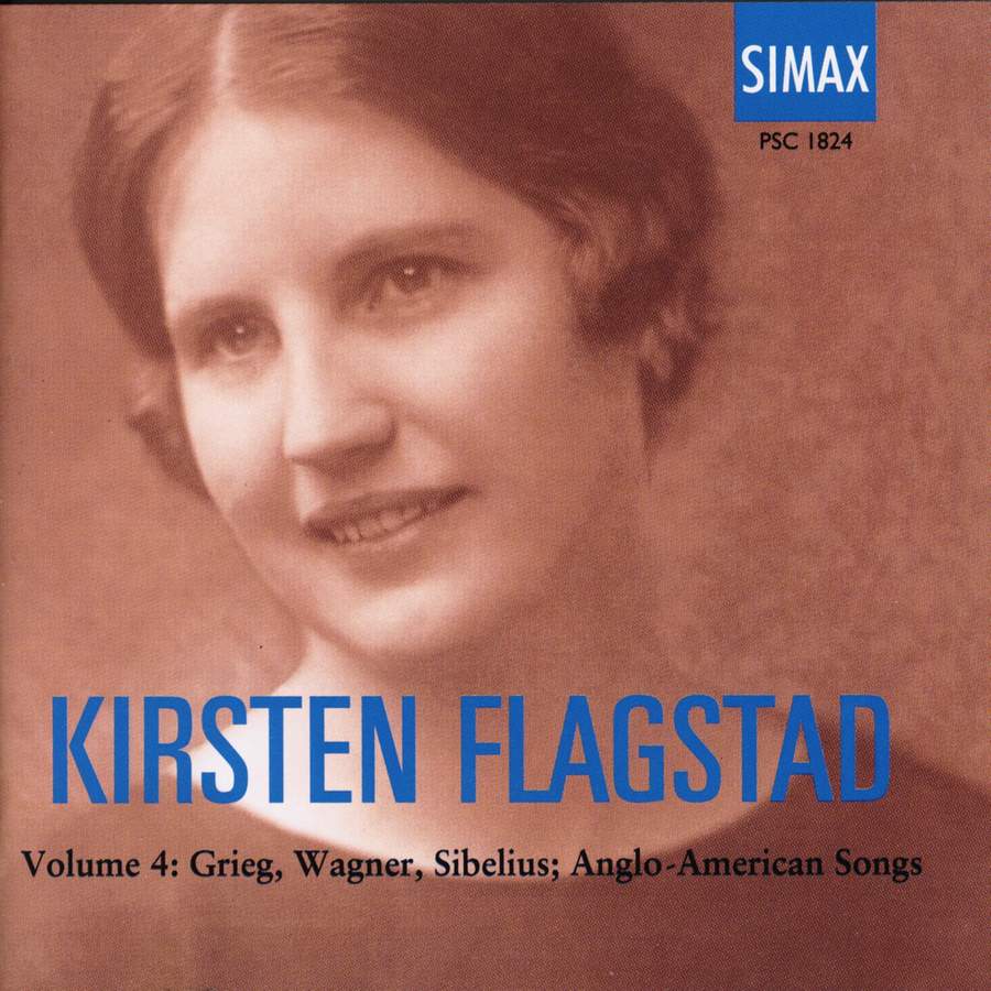 Kirsten Flagstad Volume 4 Songs Simax Psc1824 2 Cds Or