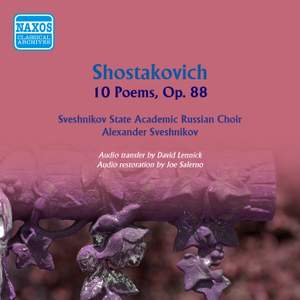 Shostakovich: Ten Poems on texts by revolutionary poets, Op. 88