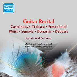 Andrés Segovia - Guitar Recital