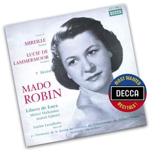 Mado Robin sings excerpts from Lucia and Mireille