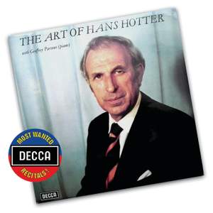 The Art of Hans Hotter Vol. 1