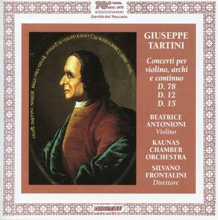 Tartini: Concerti per violin, archi e continuo
