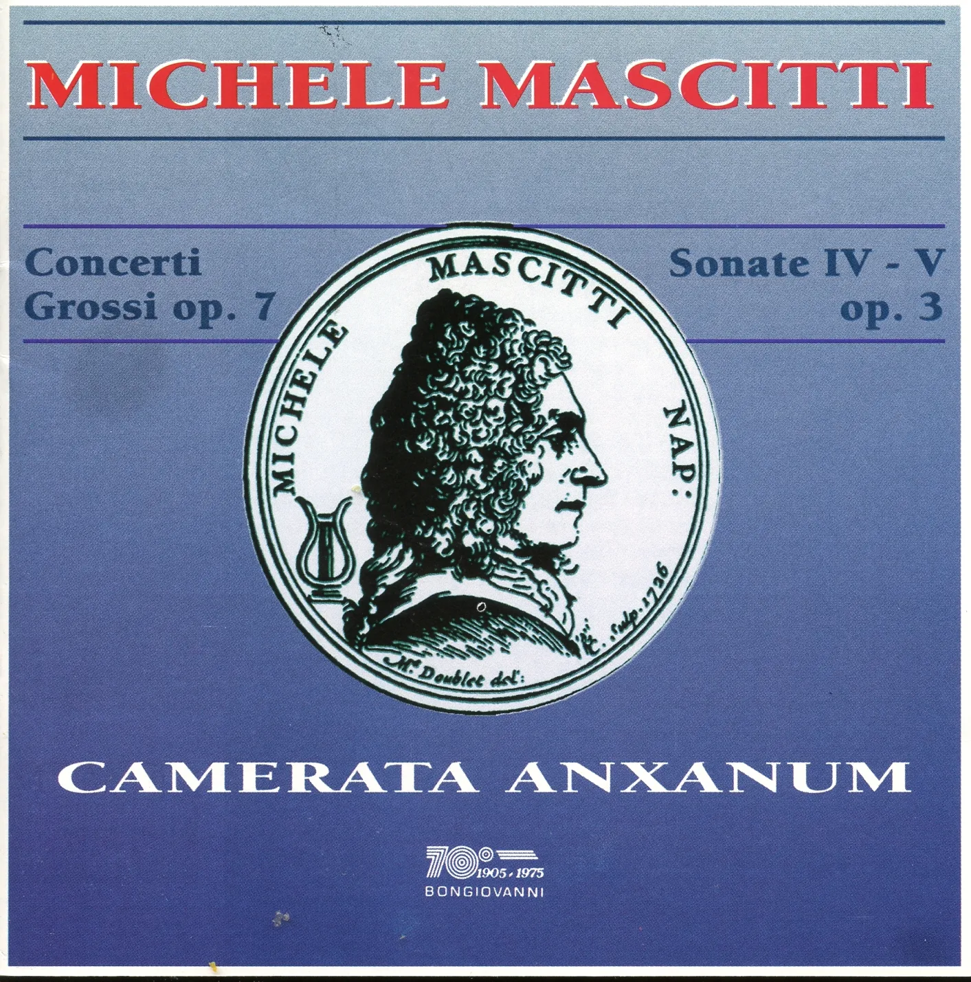 国内外の人気集結！ a Concerti Mascitti: 6 Bongiovanni - camera da Sonate & その他
