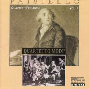 Paisiello: Quartetti Per Archi, Vol. 1 (Quartetto Modi)