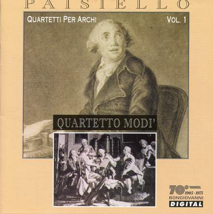 Paisiello: Quartetti Per Archi, Vol. 1 (Quartetto Modi) - Bongiovanni:  GB5526 - download | Presto Music