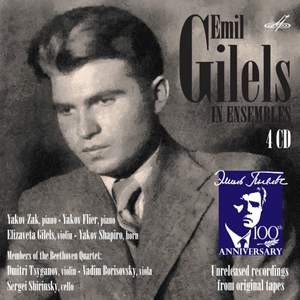 Emil Gilels In Ensembles