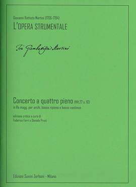 Giovanni Battista Martini: Concerto a quattro pieno (HH.27 n. 10)
