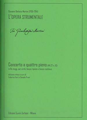 Giovanni Battista Martini: Concerto a quattro pieno (HH.27 n. 10)