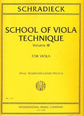 Schradieck, H: School of Viola Technique Volume 3