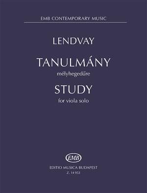 Lendvay Kamilló: Study