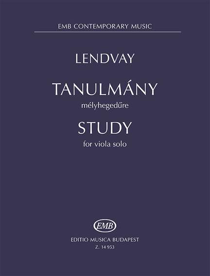 Lendvay Kamilló: Study